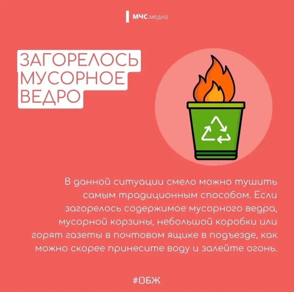 Бытовые возгорания. Что, чем и как тушить